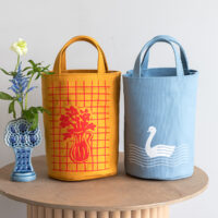 春のおでかけ丸底トート